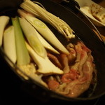 飛騨牛一頭家 馬喰一代 名古屋 - すき焼き中♪