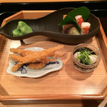 壽山 - 白魚香煎揚げ　いいだこ　いろいろ