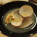 日本橋蛎殻町 すぎた - アサリの味噌汁2016.5