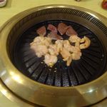 コリアン亭 - 牛ホルモン　牛レバー　上ミノ　焼き