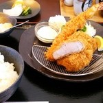 大海老フライ&ヒレとんかつ定食