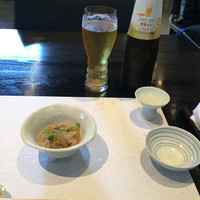 和食 了寛 - 新たまねぎのそうめんもどき。