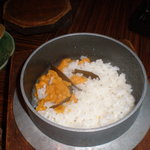 Kichirimanayadoutomboriten - 磯之香　雲丹飯♪炊きたてご飯と雲丹が美味しい～。