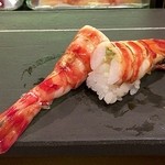 なかさと - 車海老　大きいので半分に