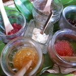 山ごぼう - ジャム5種とカッテージチーズ