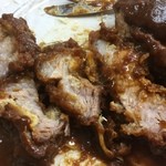 味一 - とんかつW断面
      自分で切るタイプなんで(^^;;