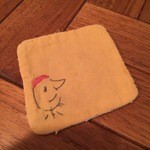 マンボ飯店 - お店のキャラクターの縫われたコースター