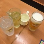 日高屋 - 酎ハイ / 緑茶ハイ / 濃いめ / なまビール（’16.05）