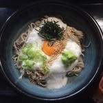 麺元 田舎家 - わさび山かけ蕎麦（\1290）