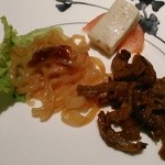 中国料理 「王朝」 ヒルトン東京 - [料理] 冷菜３種 全景♪ｗ