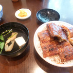 うな東 - 鰻丼（中詰丼）