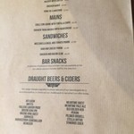 THE BEER HOUSE - メニュー