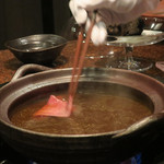 焼肉うしごろ - サーロインのしゃぶしゃぶ喰らう