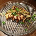 蓮香 - （2016年5月）鶏の冷製 ニラの花唐辛子漬け風味