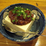Sugiya - 豆腐の鶏味噌のせ。