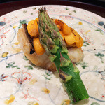 日本料理 太月 - 小鯛と雲丹の焼物(2016/5月撮影)