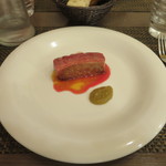 リストランテ シーヴァ - 小鴨のロースト オレンジソースとグリーントマトソース添え