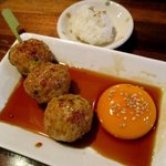 旨焼　まる好 - 鶏串(月見つくね)！(2016,05/28)