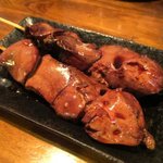 旨焼　まる好 - 鶏串(白レバー)！(2016,05/28)