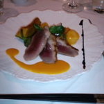 ラ・ベル舞浜 - シャラン産鴨胸肉のソテーバルサミコ＆マンゴーソース