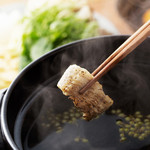 Choice of eel shabu shabu