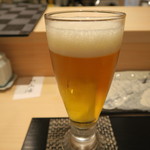 鮨 山浦 - 28年5月　生ビール