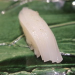 鮨 山浦 - 28年5月　白烏賊　塩、柚子