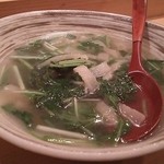 稲荷町髙はし - ミンククジラと水菜の煮浸し