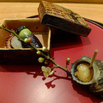 日本料理 太月 - 前菜 サザエ、煮蛸