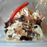 柿安ダイニング - 蒸し鶏・切干大根・豆もやしのペペロンチーノ風サラダ　280円