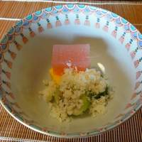 千松しま - 先付　赤がらとおから和えもの