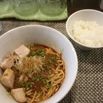 らぁ麺やまぐち 辣式 - 麻婆まぜそば 辛うじてbalanceがやや回復もご飯は必須