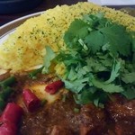 カレーの店 マボロシ - パクチーは量あり。