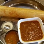 IndianRestaurant SONIA - ドーサランチセット(ライス、マトン)