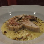 カジキのハラミグリル　トウコロコシのスープ