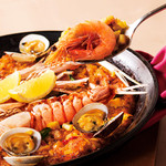 Seafood paella, medium size