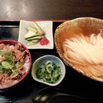 瀬戸内製麺710 - ひやかけ＆牛飯