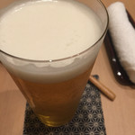 鳥匠 いし井 - 乾杯ビール