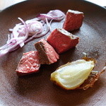 ラ カーサ ヴェッキア - 淡路椚座牛その日の部位のロースト（この日は、イチボ）