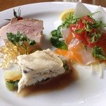 レストランテ 風 - 前菜3種盛り合わせ