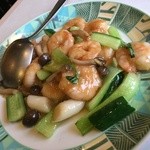 広州園 - 清炒蝦仁(小エビの塩味炒め)