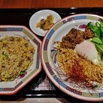 拉拉飯店 - 『汁なし坦々麺＆半焼飯セット』(990円)！～♪(^o^)丿