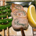 炭家 - ベーコン巻きとシシトウです。