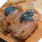 えびのもちもちとたまごのぷちぷち食感の融合