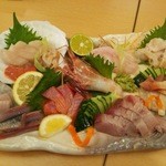 熟成魚と日本酒と藁焼き 中権丸 - 北海道お造り盛り