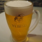 ビストロ波ノ上食堂 - YEBISU 生ビール