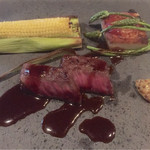 リストランテ ベリーニ - 黒毛和牛のステーキ フォンドヴォーソース