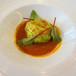 ビストロ ダイア - 三河産アオヤギ貝・トリ貝・アサリ オマール海老のキャベツ包み