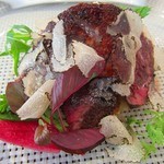 ビストロ ダイア - 栃木県産牛フィレ肉とフランス産鴨フォアグラのポワレ 