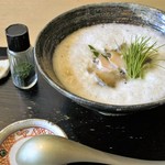 つきじ 文化人 - とろろ鮑は、青海苔と本わさびで…